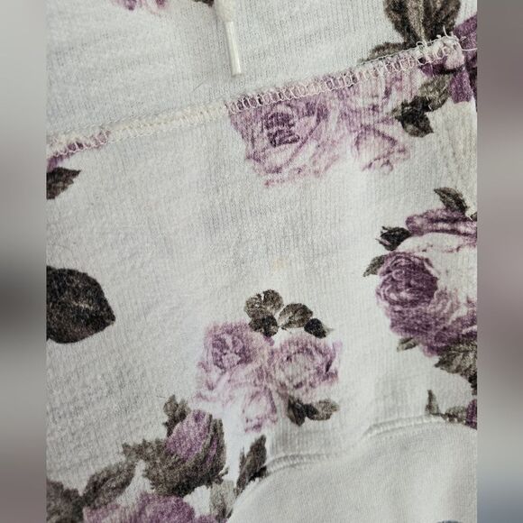Forever 21 Limited Release Purple Rose Terry Pullover Hoodie Womens Size Medium - Picture 4 of 7